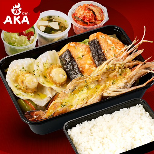 AKA80033351 ชุดซีฟู้ดรวมเนยกระเทียม